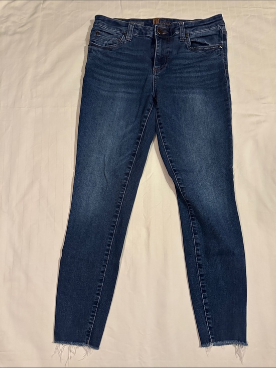 Kut from the Kloth Denim - Kut from the Kloth Mid/Dark Indigo Ankle Jeans